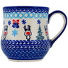 Polish Pottery Mug 12 oz Frosty Bliss UNIKAT