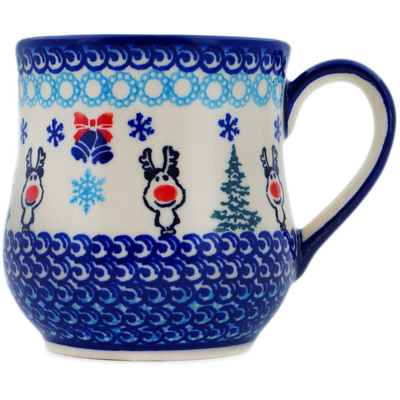 Polish Pottery Mug 12 oz Frosty Bliss UNIKAT