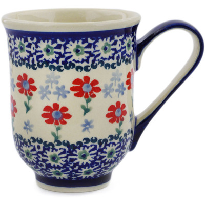 Polish Pottery Mug 12 oz Full Blossom