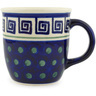 Polish Pottery Mug 12 oz Greek Key