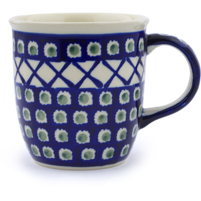 Polish Pottery Mug 12 oz Illusion