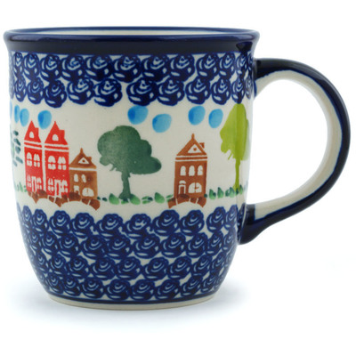 Polish Pottery Mug 12 oz In The Neighborhood