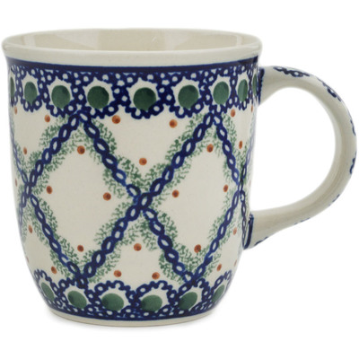 Polish Pottery Mug 12 oz Ivy