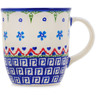 Polish Pottery Mug 12 oz Little Blue Flowers