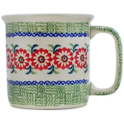 Polish Pottery Mug 12 oz Looking Daisy