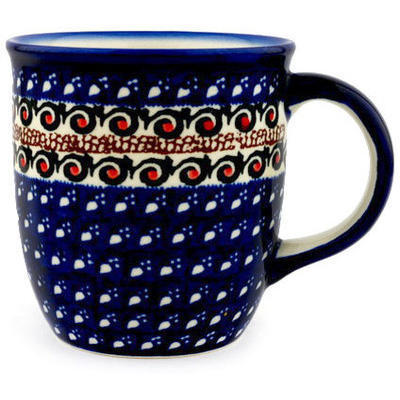 Polish Pottery Mug 12 oz Midnight Ocean