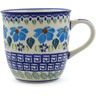 Polish Pottery Mug 12 oz Pansy Morning