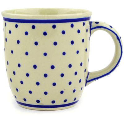 Polish Pottery Mug 12 oz Polka Dot