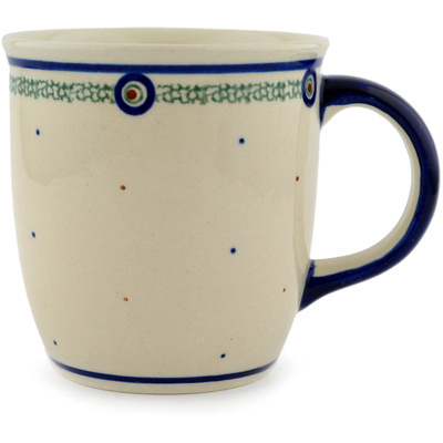 Polish Pottery Mug 12 oz Polka Dot Sprinkle