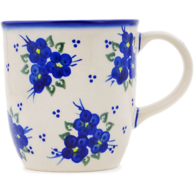 Polish Pottery Mug 12 oz Poppy Triad