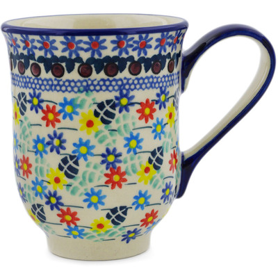 Polish Pottery Mug 12 oz Primary Spring UNIKAT