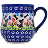 Polish Pottery Mug 12 oz Puppy Love UNIKAT