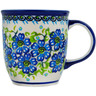 Polish Pottery Mug 12 oz Skyward Blooms UNIKAT
