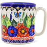 Polish Pottery Mug 12 oz Spring Splendor UNIKAT