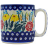 Polish Pottery Mug 12 oz Summer&#039;s Garden UNIKAT