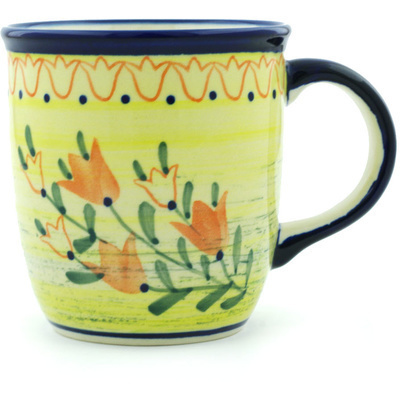 Polish Pottery Mug 12 oz Sunny Side Up