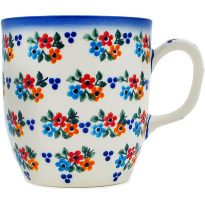 Polish Pottery Mug 12 oz Sweet Clusters UNIKAT