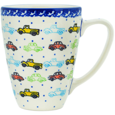 Polish Pottery Mug 12 oz Traffic Jam