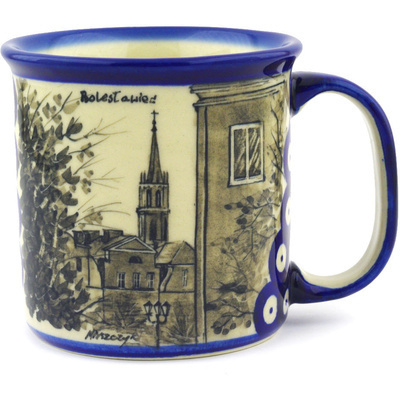 Polish Pottery Mug 12 oz UNIKAT