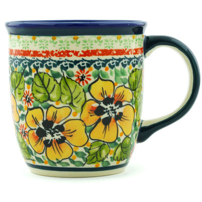 Polish Pottery Mug 12 oz UNIKAT