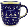 Polish Pottery Mug 12 oz Winter Night