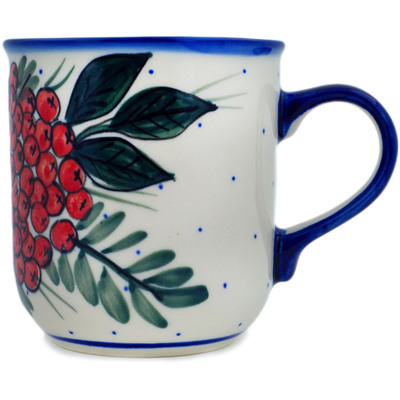 Polish Pottery Mug 13 oz Berry Bounty UNIKAT