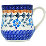 Polish Pottery Mug 13 oz Blue Cornflower
