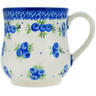 Polish Pottery Mug 13 oz Blueberry Dreams