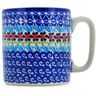 Polish Pottery Mug 13 oz Cheerful Poppies