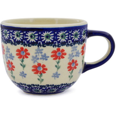 Polish Pottery Mug 13 oz Full Blossom