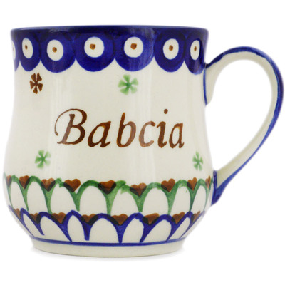 Polish Pottery Mug 13 oz