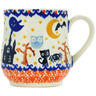 Polish Pottery Mug 13 oz Halloween Spooky Vibe