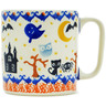 Polish Pottery Mug 13 oz Halloween Spooky Vibe