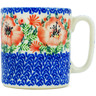 Polish Pottery Mug 13 oz Lone Poppy