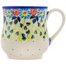 Polish Pottery Mug 13 oz Long-stemmed Beauties