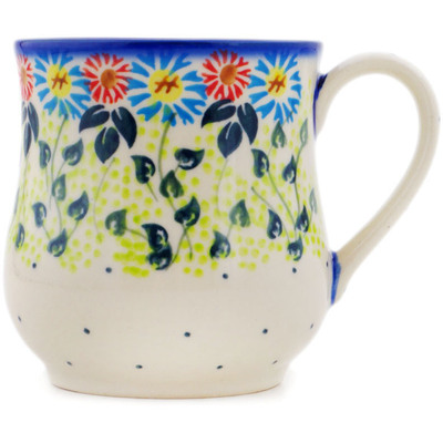 Polish Pottery Mug 13 oz Long-stemmed Beauties