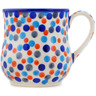 Polish Pottery Mug 13 oz Polka Dot Frenzy