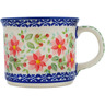 Polish Pottery Mug 13 oz Precious Pentas UNIKAT
