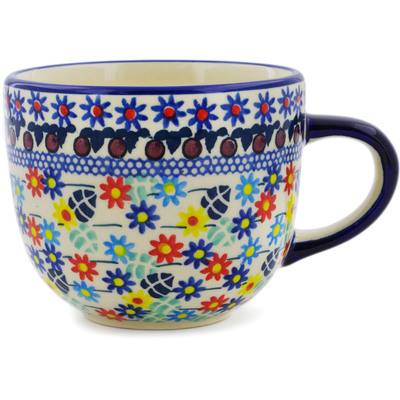 Polish Pottery Mug 13 oz Primary Spring UNIKAT