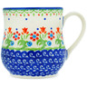 Polish Pottery Mug 13 oz Spring Flowers