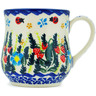 Polish Pottery Mug 13 oz Spring  Garden Berries UNIKAT