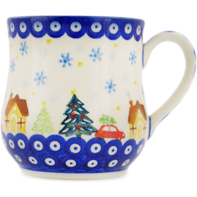 Polish Pottery Mug 13 oz UNIKAT