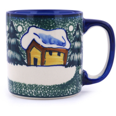 Polish Pottery Mug 13 oz UNIKAT