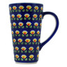 Polish Pottery Mug 13 oz Waterlily