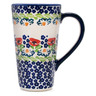 Polish Pottery Mug 13 oz Wild Poppies UNIKAT