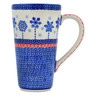 Polish Pottery Mug 13 oz Winter Sights UNIKAT