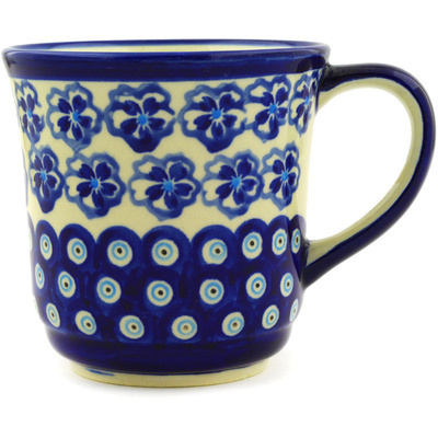 Polish Pottery Mug 14 oz Aloha Blue