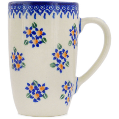 Polish Pottery Mug 14 oz Bright Bunches