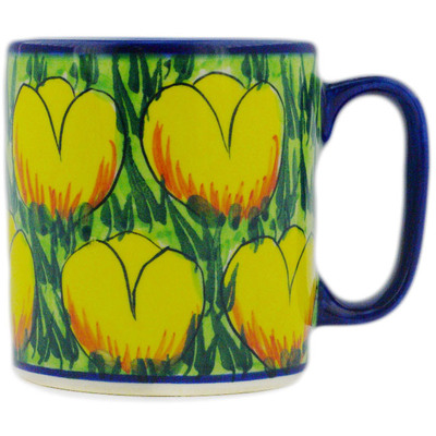 Polish Pottery Mug 14 oz Buttercup Bliss UNIKAT