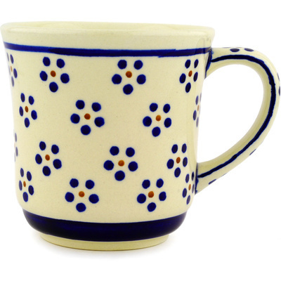 Polish Pottery Mug 14 oz Daisy Dots